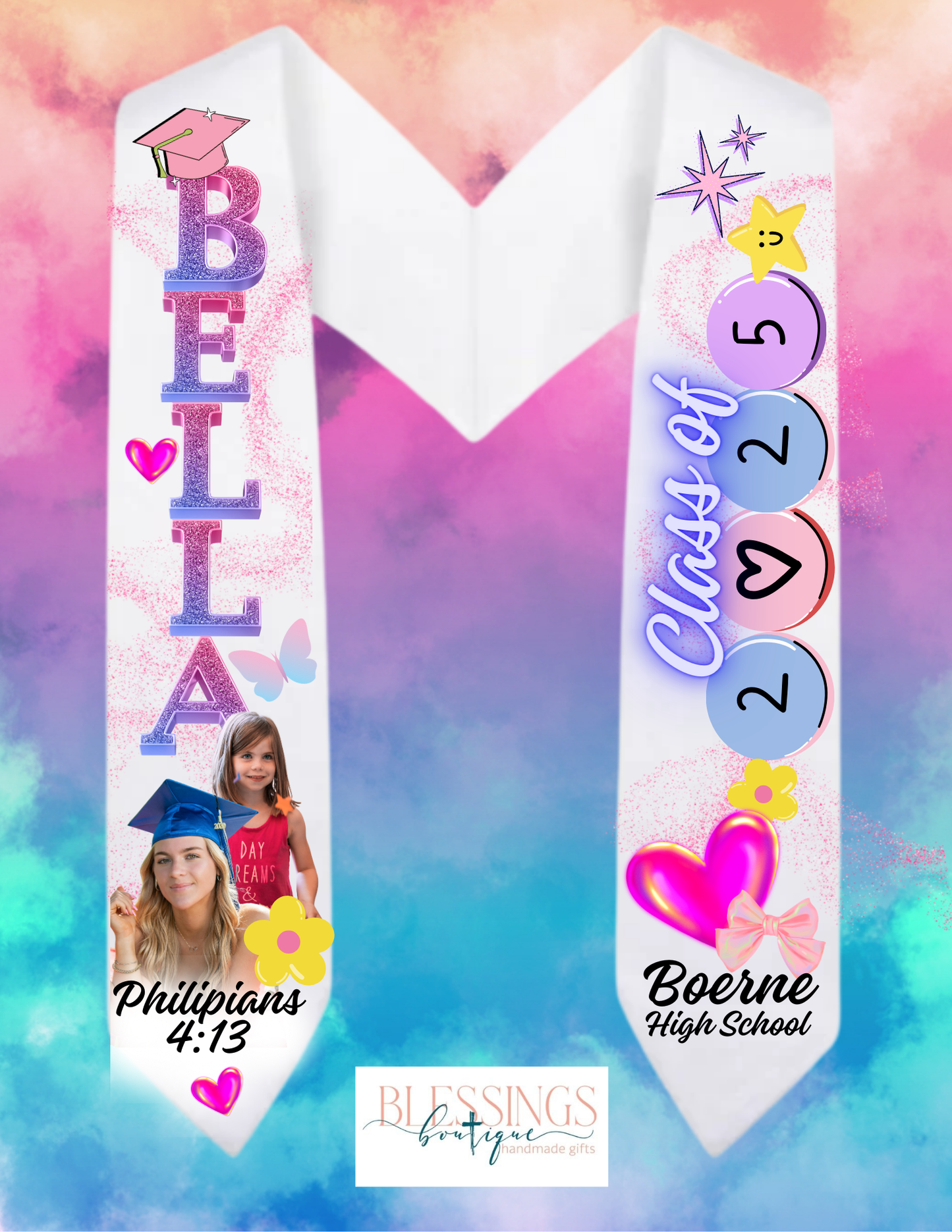 Custom Graduation Stole