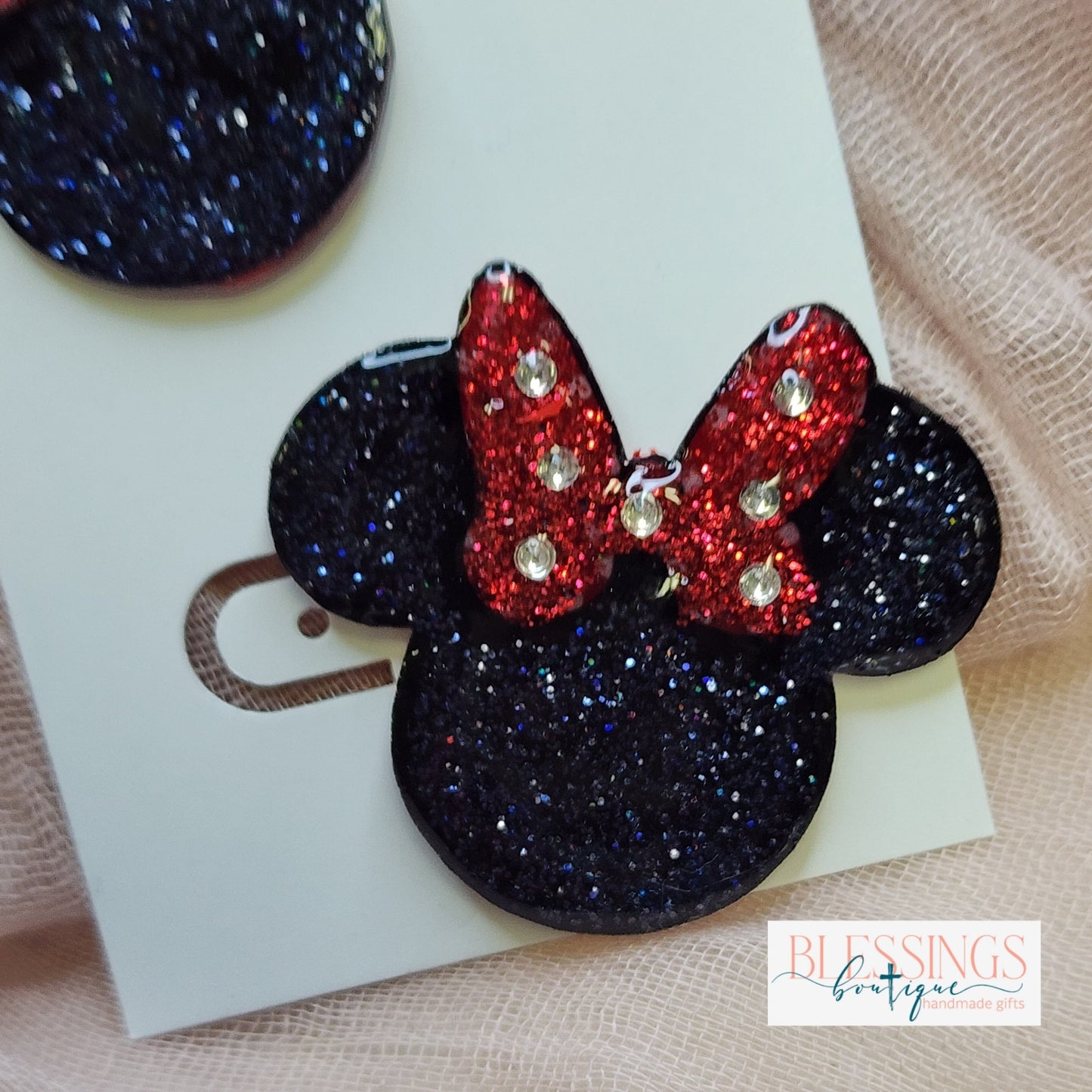 Girl Mouse Stud Earrings