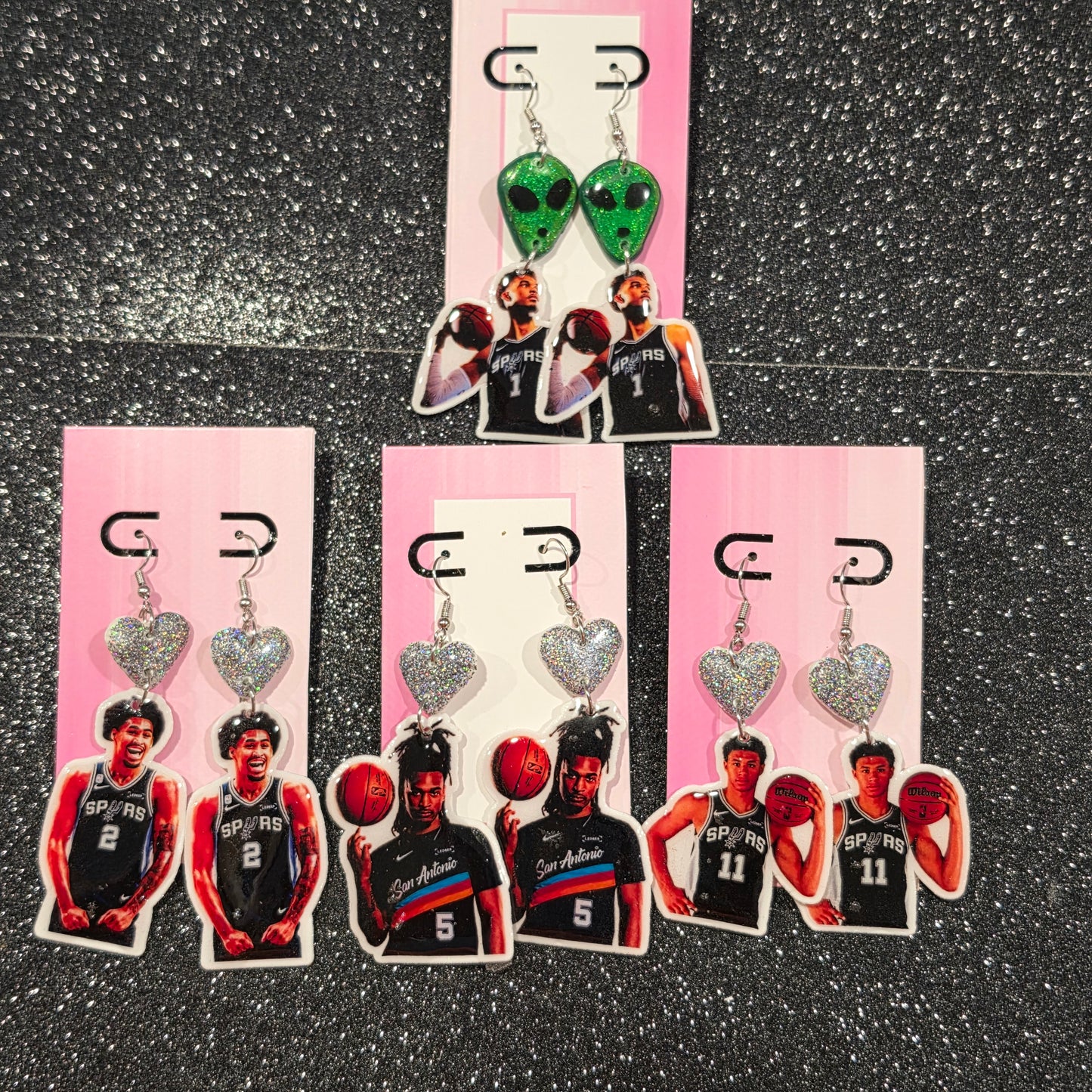 Basketball Player earrings