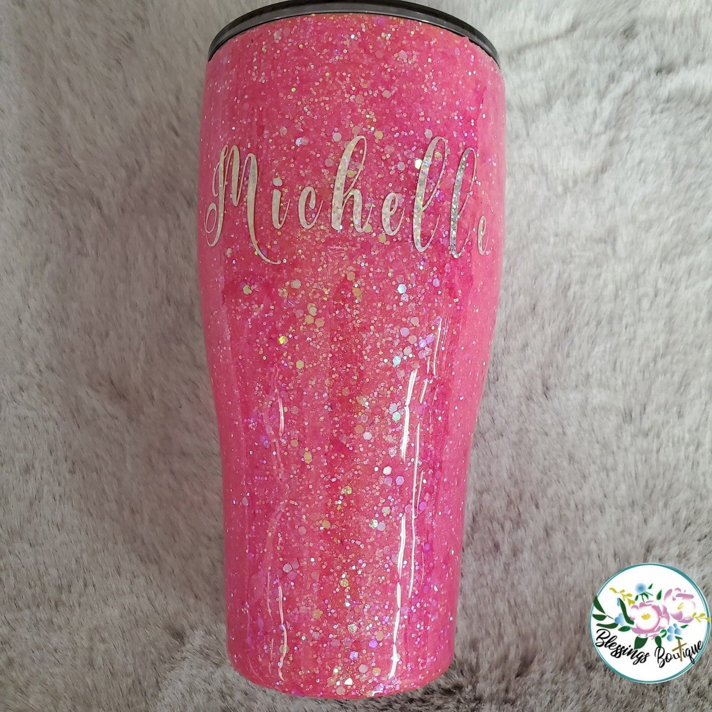 Solid Color Initial or Name Tumbler