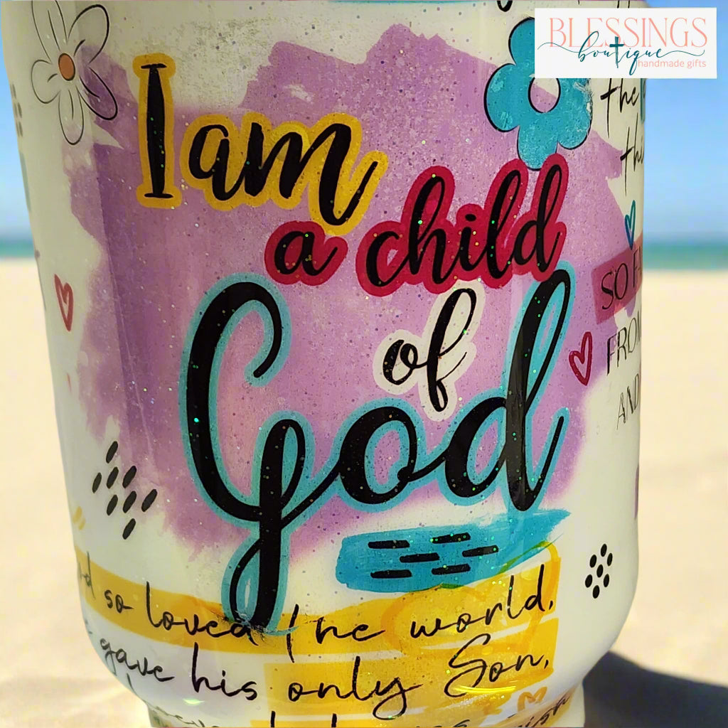 close up tumbler child of god