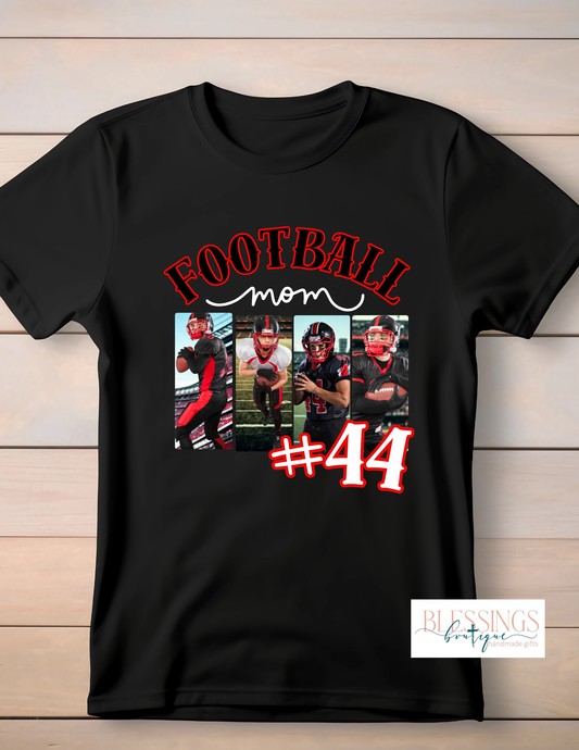 Football Mom Photo T-shirt