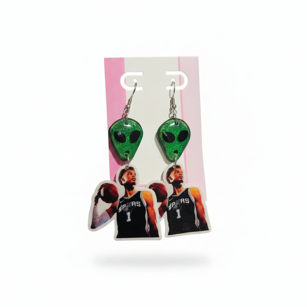Basketball Player earrings