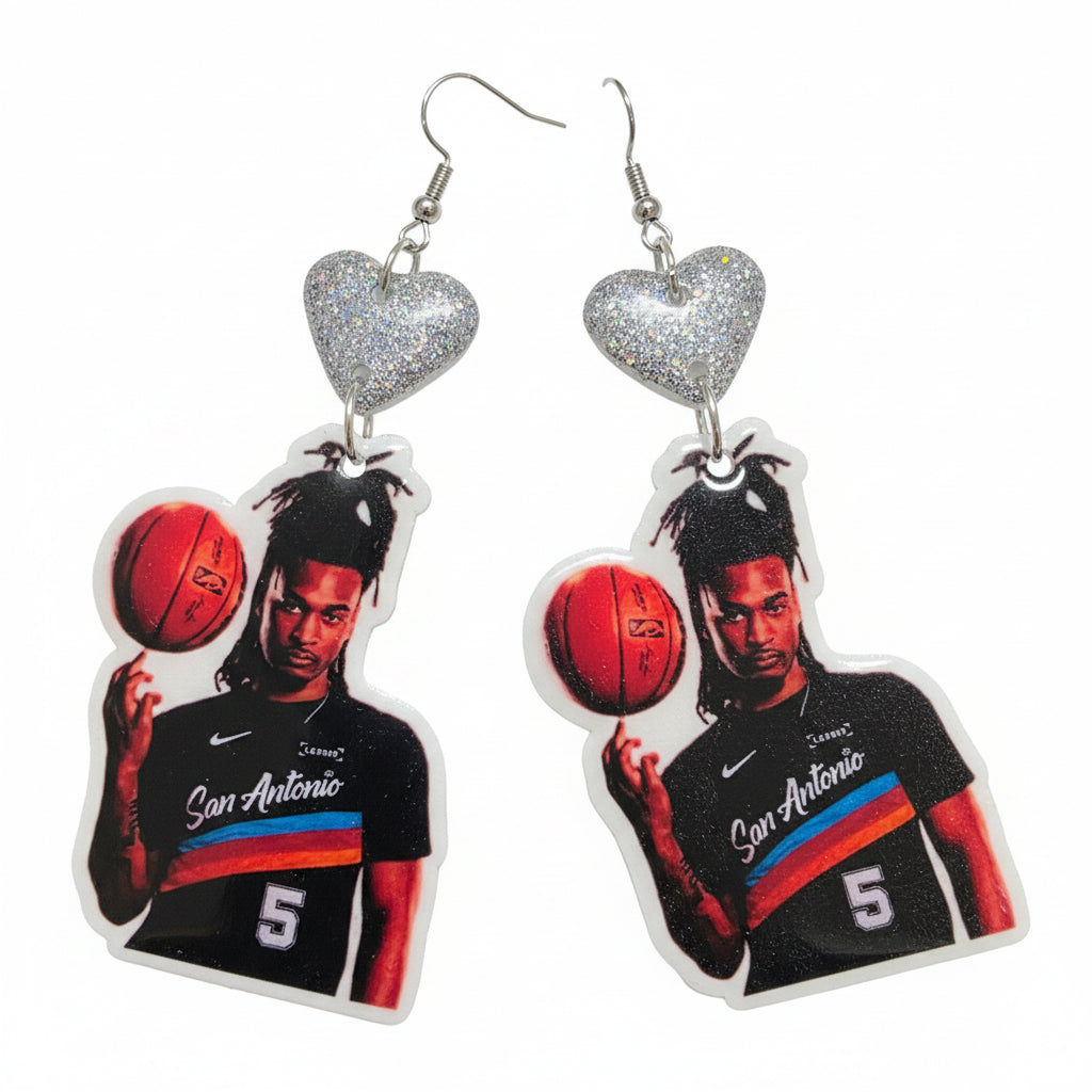 Basketball Player earrings