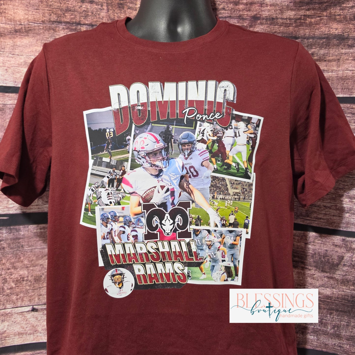 Custom 10 Photo collage T-shirt